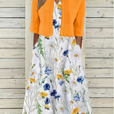 Top & geblümtes Kleid Set