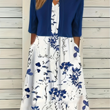 Top & geblümtes Kleid Set